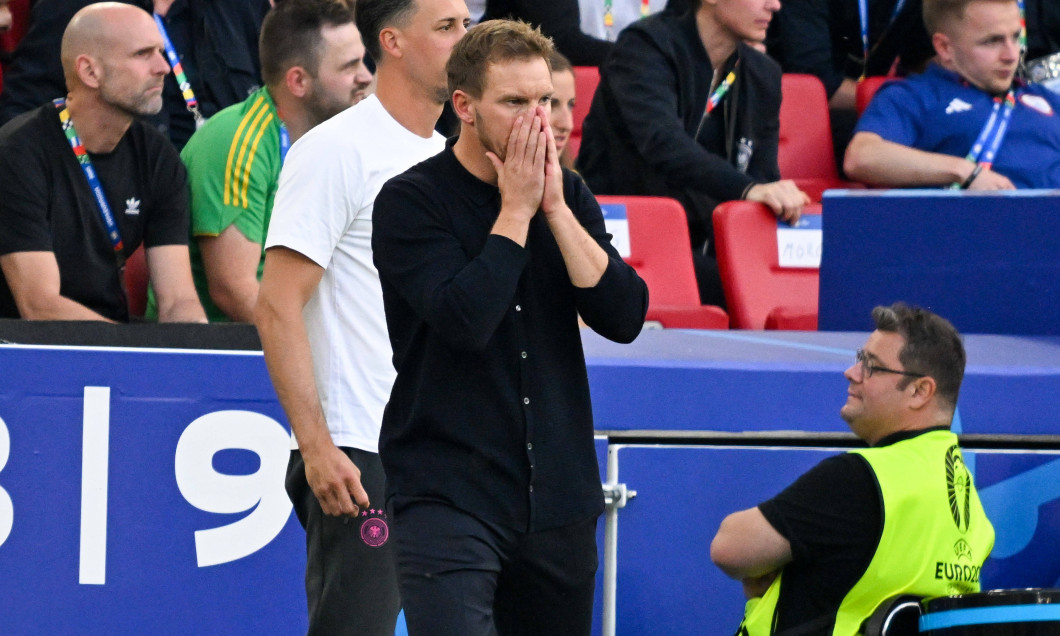 05.07.2024, xsltx, Fussball EM 2024 1/4 Finale, Deutschland - Spanien emspor, v.l. Cheftrainer Julian Nagelsmann (Deutsc