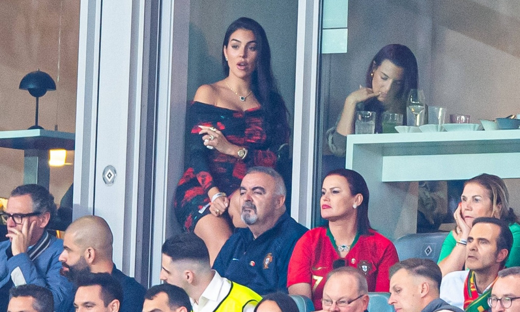 Fussball, Herren, Saison 2023/24, Euro 2024 (Viertelfinale) in Hamburg, Portugal - Frankreich, Georgina Rodriguez (Freun