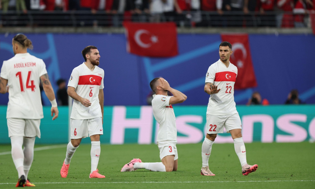 Leipzig, Germany, 2, July, 2024. Merih Demiral celebrates his teams first goal during the match between Austria vs Trkiye. Uefa Euro 2024 Germany. Round of 16.