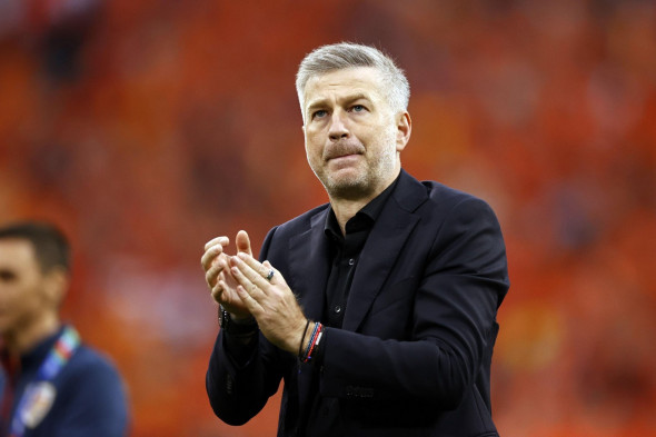 MUNICH - Romania coach Edward Iordanescu disappointment after the UEFA EURO 2024 round of 16 match between Romania and the Netherlands at the Munich Football Arena on July 2, 2024 in Munich, Germany. ANP MAURICE VAN STEEN netherlands out - belgium out