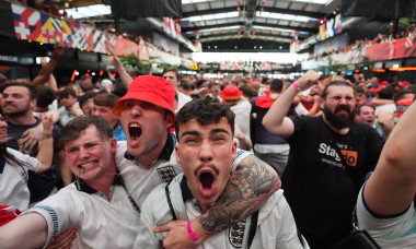 Fans watching England v Switzerland - UEFA Euro 2024