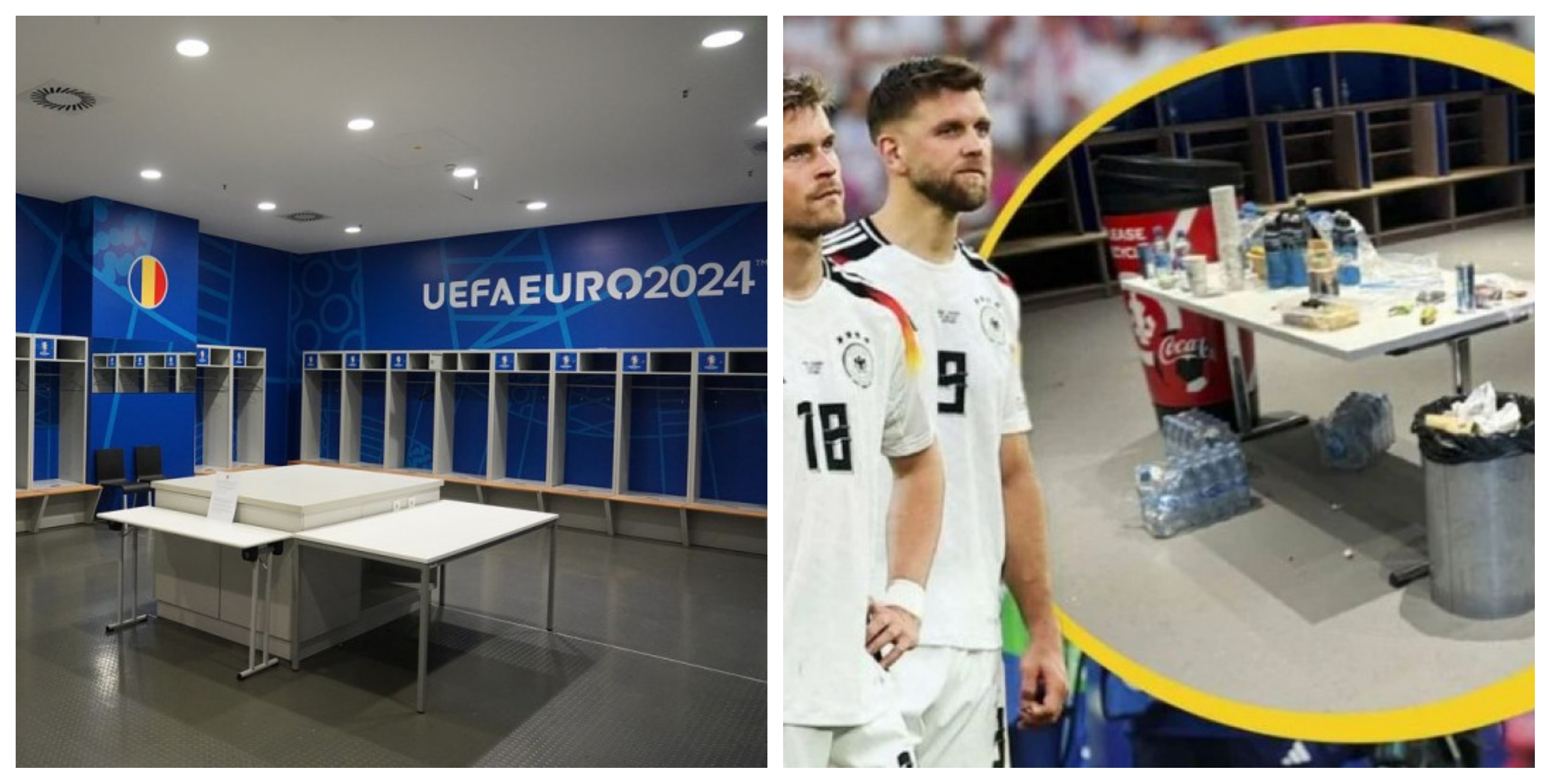 România vs. Germania 1-0. Cum a arătat vestiarul nemților, după eliminarea de la EURO 2024