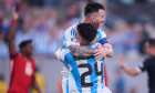 RECORD DATE NOT STATED Copa America USA 2024 Argentina vs Canada - Semifinal Lionel Messi celebrates his goal 2-0 with E