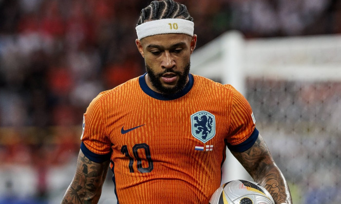 UEFA EURO, EM, Europameisterschaft,Fussball 2024: Niederlande - England; 10.07.2024 Memphis Depay (Niederlande, 10). UEF