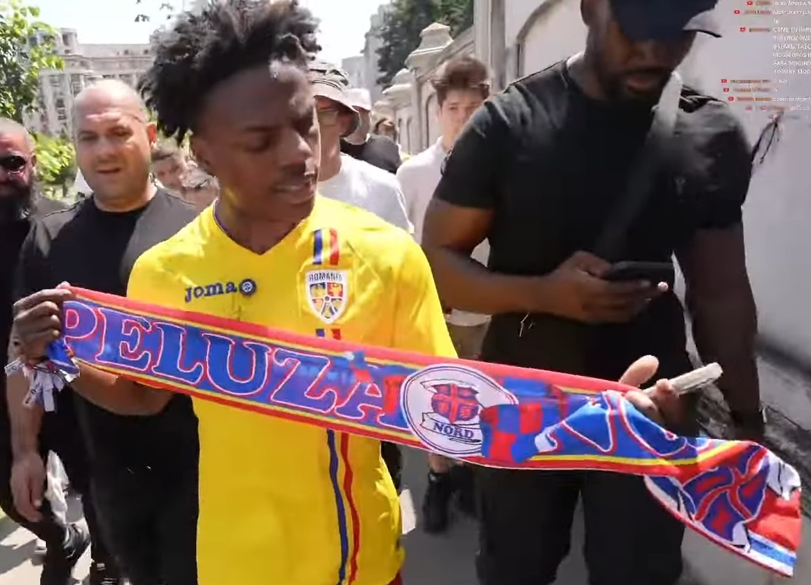 IShowSpeed, luat prin surprindere în timp ce 150.000 de oameni îl urmăreau live: ”FCSB? Ce-i asta?”