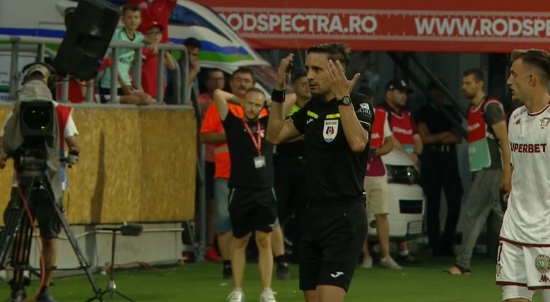 Nu s-a respectat regulamentul la faza în care Sebastian Colțescu le-a anulat celor de la UTA golul cu Rapid!