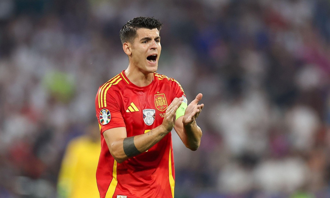 Munich, Germany. 09th July, 2024. Alvaro Morata of Spain seen during the UEFA EURO 2024 match between Spain and France at Allianz Arena (Munich). Final score: Full time, Spain 2:1 France Credit: SOPA Images Limited/Alamy Live News