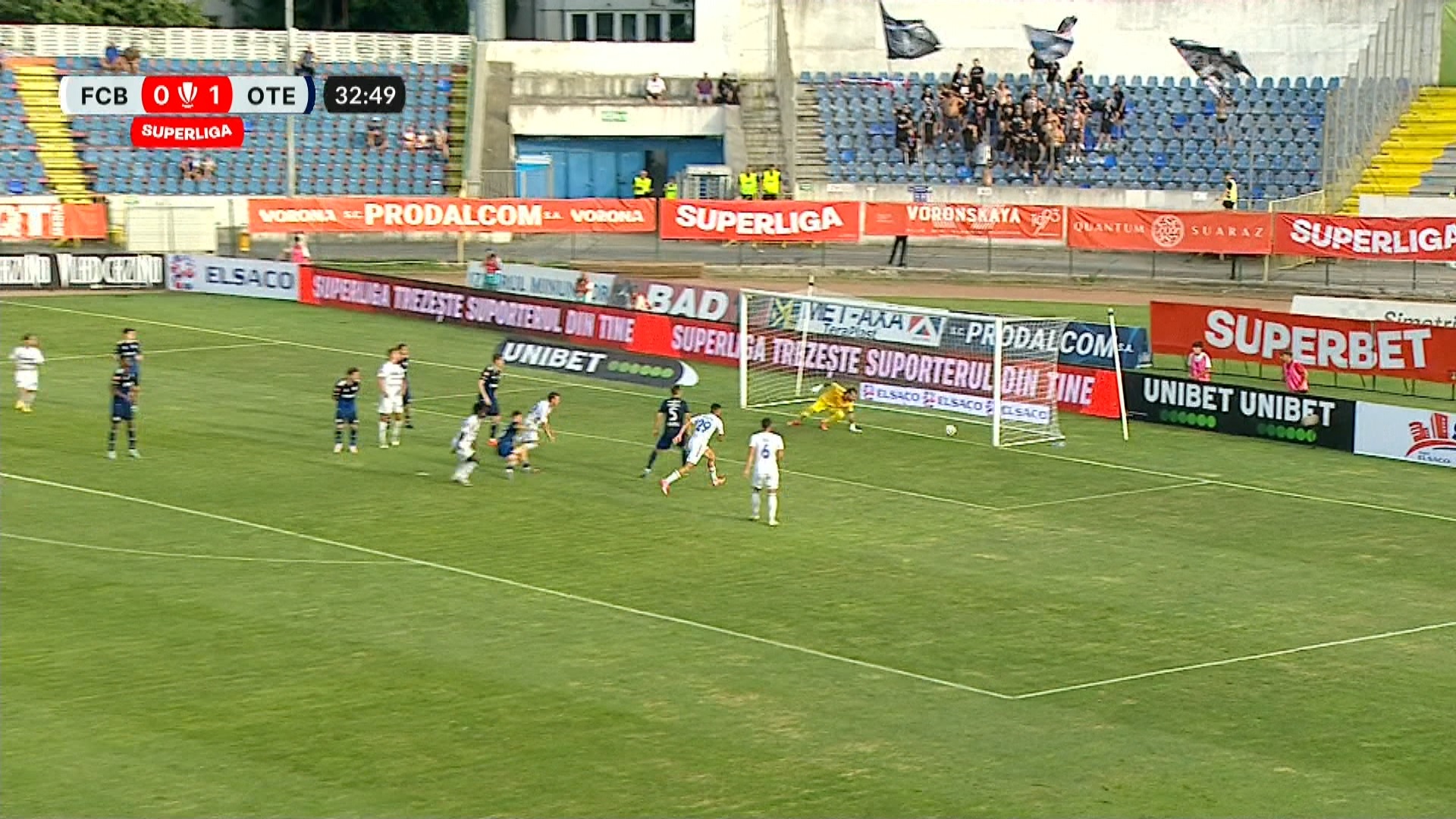 FC Botoșani - Oțelul 1-1, ACUM, pe Digi Sport 1. Friday Adams a restabilit egalitatea