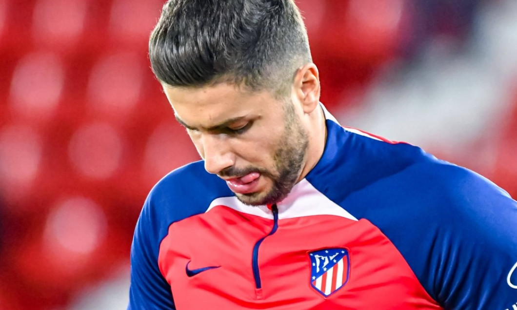 ESP: UD Almeria v Atletico de Madrid - La Liga EA Sports ALMERIA, SPAIN - FEBRUARY 24: Horatiu Moldovan of Atletico de M