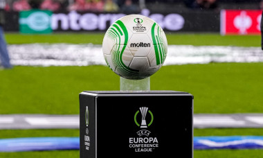 ALKMAAR, NETHERLANDS - NOVEMBER 3: Official UEFA Match Ball during the Group E - UEFA Europa Conference League match between AZ Alkmaar and SC Dnipro-1 at the AZ Stadion on November 3, 2022 in Alkmaar, Netherlands (Photo by Patrick Goosen/Orange Pictures)