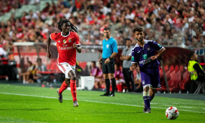Lisbon, Portugal. 10th July, 2019. David Tavares of SL Benfica in action during the Pre-Season football match 2019/2020 between SL Benfica vs Royal Sporting Club Anderlecht. (Final score: SL Benfica 1 - 2 Royal Sporting Club Anderlecht) Credit: SOPA Image