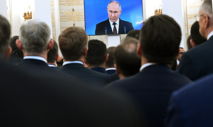 The inauguration ceremony of Russian President Vladimir Putin at the Grand Kremlin Palace.