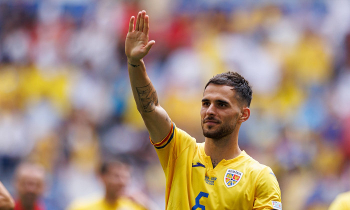 Marius Marin during UEFA EURO, EM, Europameisterschaft,Fussball 2024 game between national teams of Romania and Ukraine