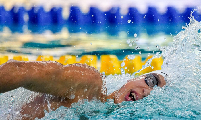 ROTTERDAM, NETHERLANDS - DECEMBER 2: Vlad-Stefan Stancu competing in the Men, 1500m Freestyle, Finals during the RQM Rotterdam Qualification Meet - Day 2 at Zwemcentrum Rotterdam on December 2, 2022 in Rotterdam, Netherlands (Photo by Jeroen Meuwsen/Orang