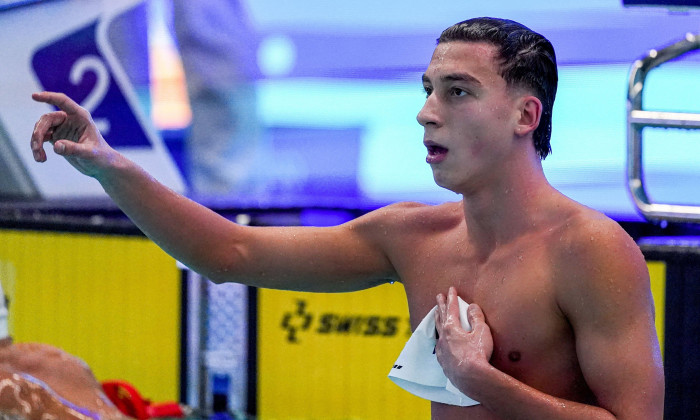 ROTTERDAM, NETHERLANDS - DECEMBER 2: Vlad-Stefan Stancu competing in the Men, 1500m Freestyle, Finals during the RQM Rotterdam Qualification Meet - Day 2 at Zwemcentrum Rotterdam on December 2, 2022 in Rotterdam, Netherlands (Photo by Jeroen Meuwsen/Orang