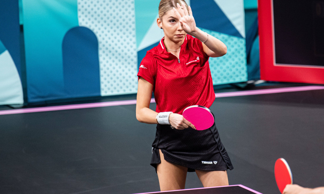 Bernadette Szocs (ROU)), Mixed doubles Table tennis, Tischtennis against Nicholas Lum and Minhyung Jee (AUS), Mixed doub