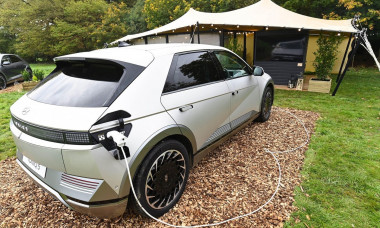 EDITORIAL USE ONLY General views of a new hotel concept with Hyundai in Essex which is the world's first car powered hotel, powered by the IONIQ 5's Vehicle-to-Load (V2L) feature. Issue date: Wednesday October 19, 2022.