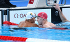 Popovici David ( ROU ) and Mathew Richardson ( GBR ) during the 2024 Olympics Games Swimming 200m at Paris La Defense Ar