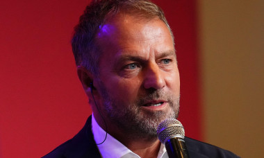 Barcelona, Spain. 25th July, 2024. Hansi Flick Presentation as FC Barcelona new coach at Auditori 1899 on July 25, 2024 in Barcelona Spain. (Photo by Bagu Blanco/PRESSINPHOTO) Credit: PRESSINPHOTO SPORTS AGENCY/Alamy Live News