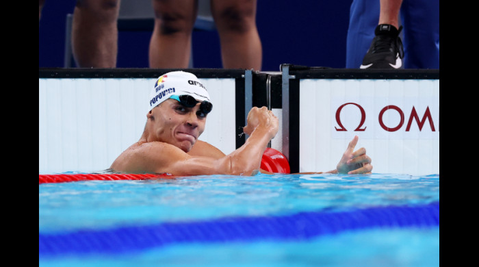David Popovici la Jocurile Olimpice de la Paris / Foto: Getty Images