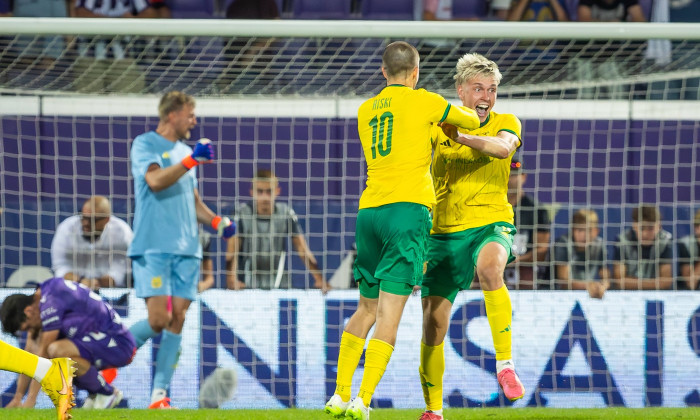 AUSTRIA WIEN - ILVES Roope Riski, Santeri Haarala of Ilves during the 2nd leg of Second qualifying round of the UEFA Con