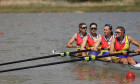 27.04.2024 Szeged(Hungary) European Rowing Championship final B Madalina Beres,2 Maria Lehaci,3 Magdalena Rusu,S Amalia