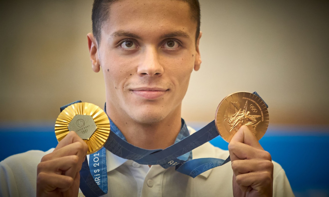 David Popovici, the first Romanian man swimmer to win an Olympic gold medal, Otopeni, Ilfov, Romania - 02 Aug 2024