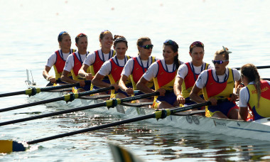 10.09.2023 Belgrade(Serbia) World rowing championships women s eight W8+ final Magdalena Rusu,Roxana Anghel,Adriana Adam