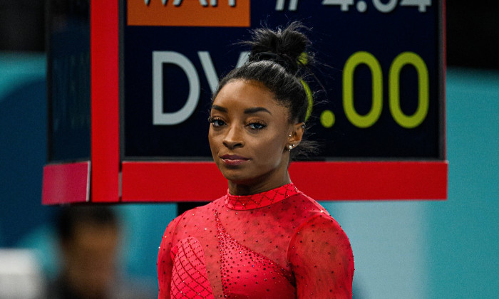 PARIS, FRANCE - 3 AUGUST, 2024: BILES Simone ARTISTIC GYMNASTICS WOMEN S VAULT FINAL, Olympic Games, Olympische Spiele,