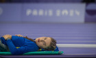 Olympische Spiele (Leichtathletik); Paris, 04.08.2024 Yaroslava MAHUCHIKH of Ukraine rests during the womens high jump a