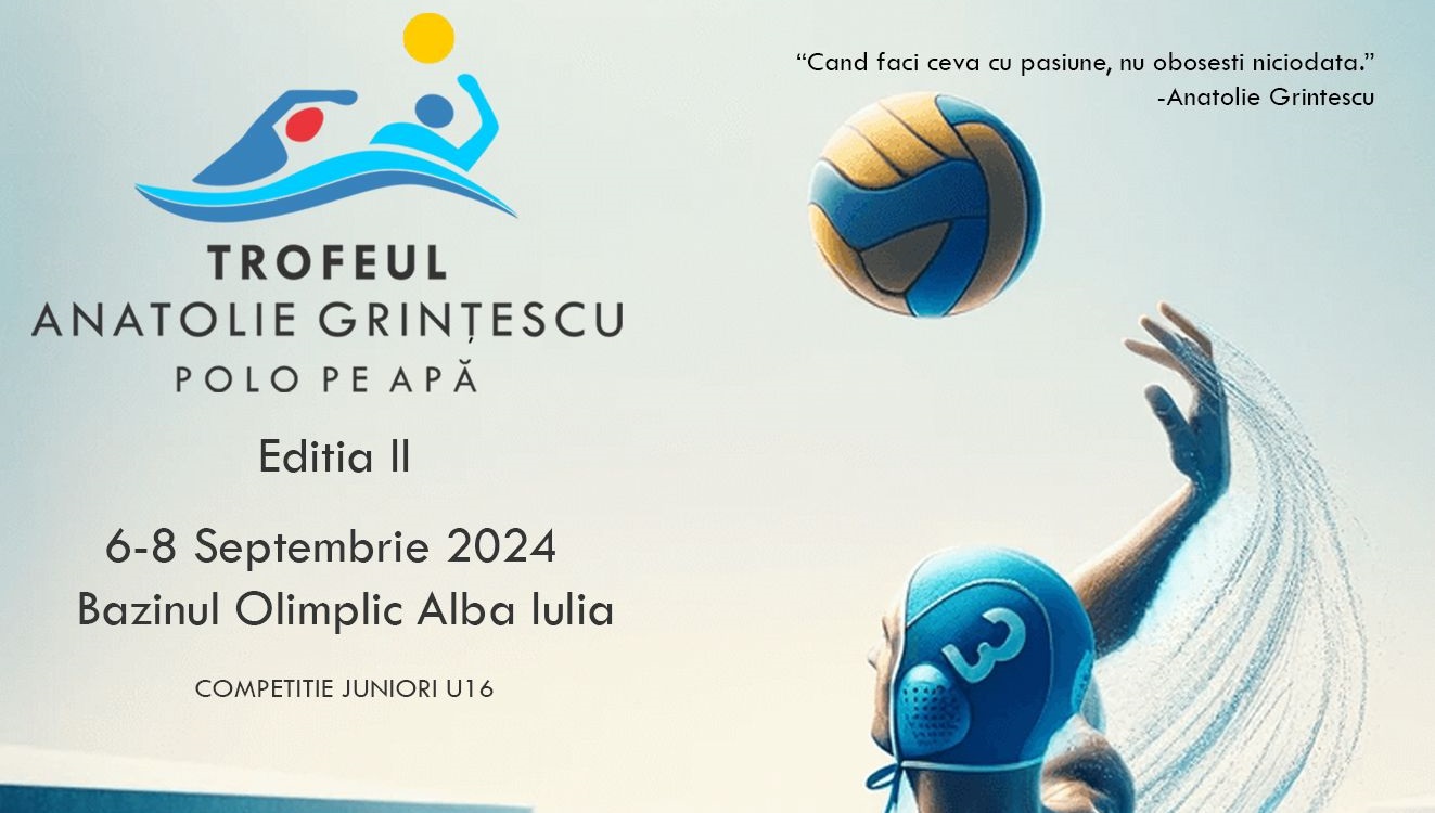 A doua ediție a turneului Anatolie Grințescu, la Alba Iulia (6-8 septembrie). Echipele participante și programul complet