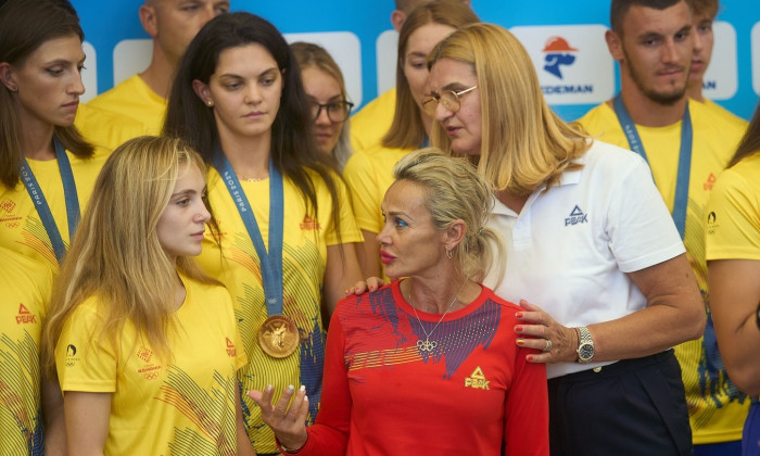 Sabrina Voinea arrival from the Olympic Games, Otopeni, Ilfov, Romania - 07 Aug 2024