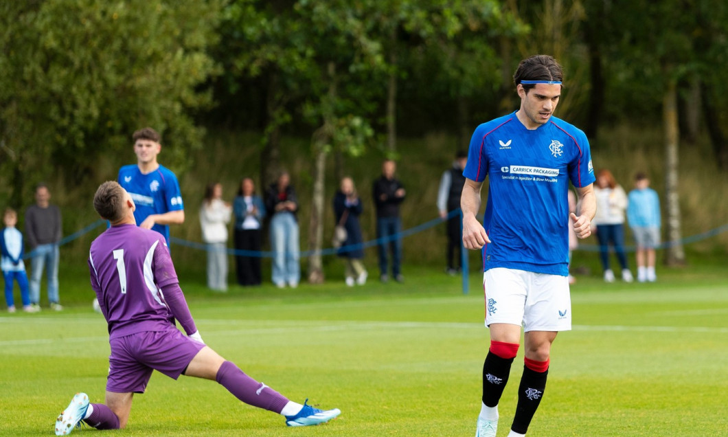 Rangers B v Derby County, Friendly football match, The Rangers Training Centre, Glasgow, Scotland, UK - 10 Aug 2024