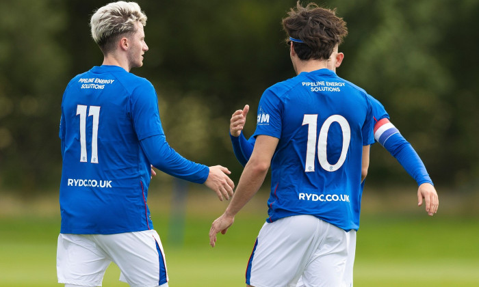 Rangers B v Derby County, Friendly football match, The Rangers Training Centre, Glasgow, Scotland, UK - 10 Aug 2024