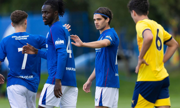 Rangers B v Derby County, Friendly football match, The Rangers Training Centre, Glasgow, Scotland, UK - 10 Aug 2024