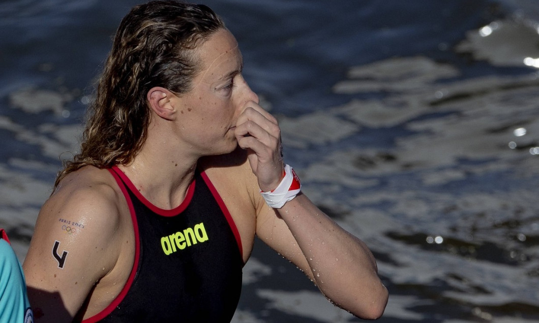 Leonie Beck, GER FRA, Olympische Spiele Paris 2024, Schwimmen Freiwasser, Frauen, 08.08.2024 FRA, Olympische Spiele Pari