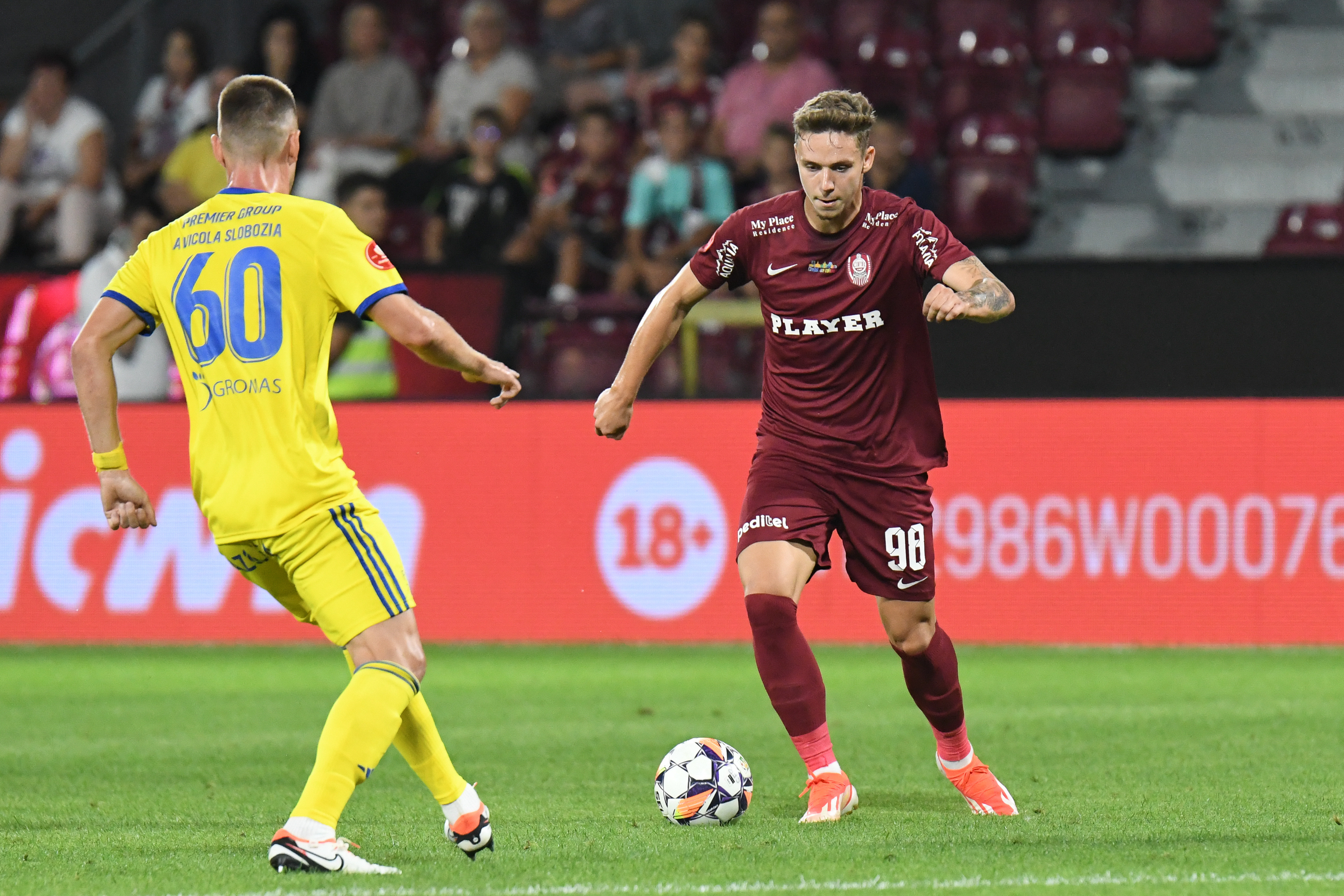 CFR Cluj - Unirea Slobozia 3-0. ”Feroviarii” au câștigat fără probleme grație ”dublei” lui Louis Munteanu