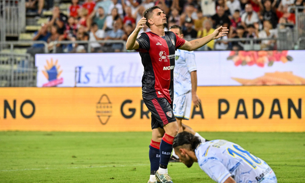 Razvan Marin of Cagliari Calcio during Cagliari Calcio vs Carrarese Calcio, Italian football Coppa Italia match in Cagli