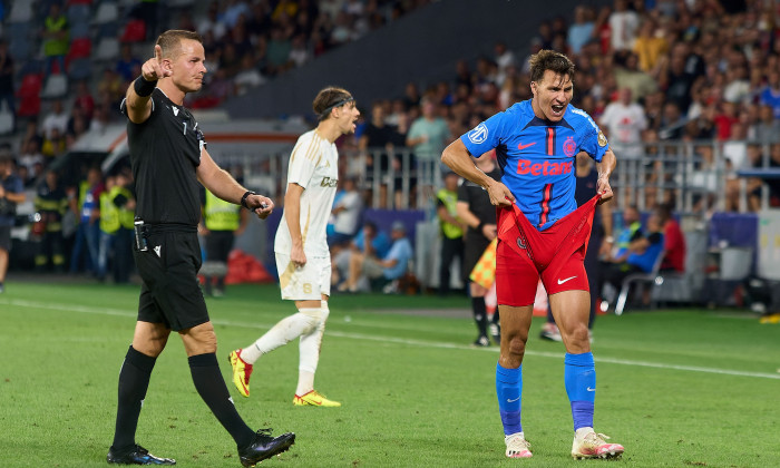 FCSB v Sparta Praha, UEFA Champions League, Fotball, 2nd leg third qualifying round, Steaua Stadium, Bucharest, Romania - 13 Aug 2024