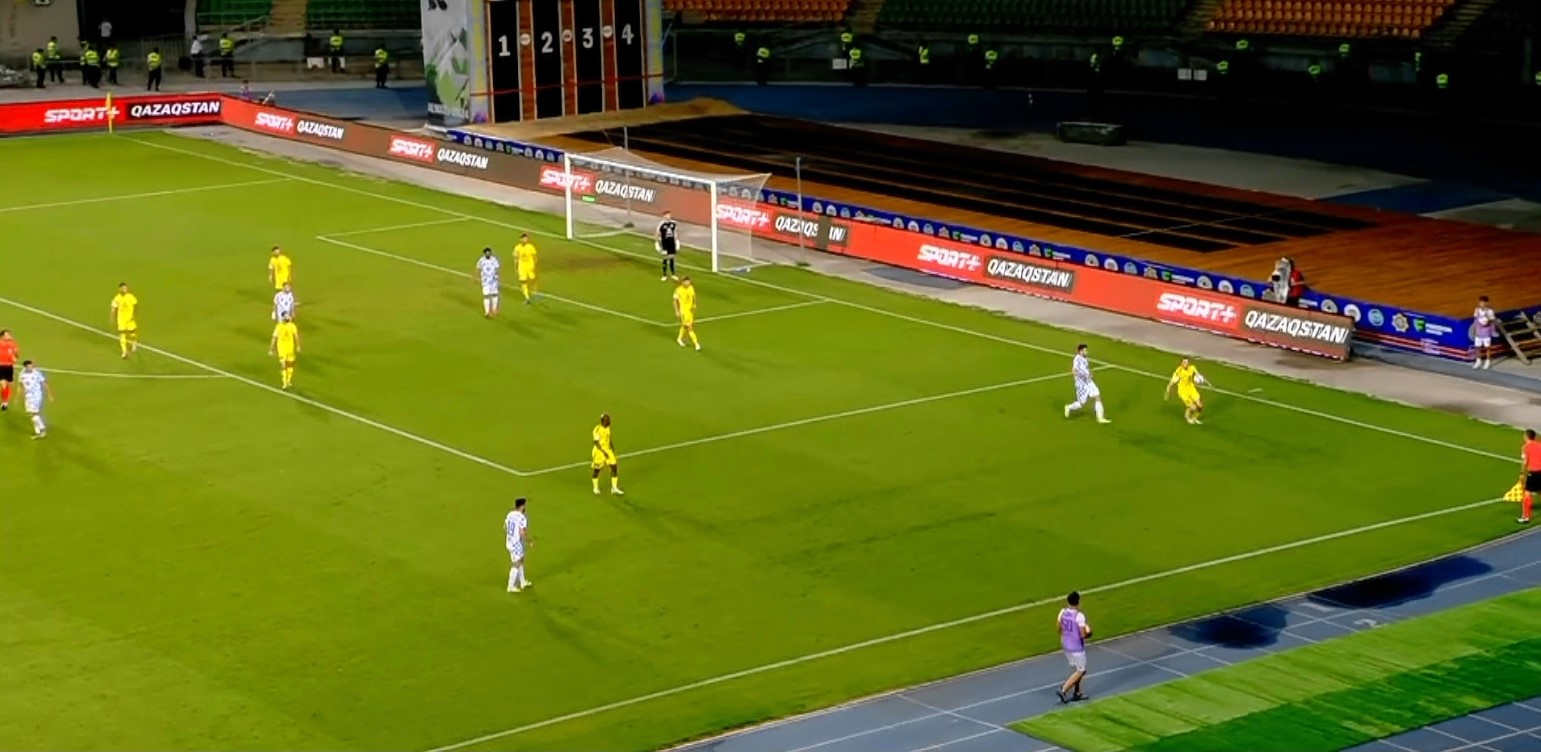 Astana - Corvinul 1-0, ACUM, DGS 1. Geoffrey a deschis scorul. Hunedorenii, conduși cu două goluri la general