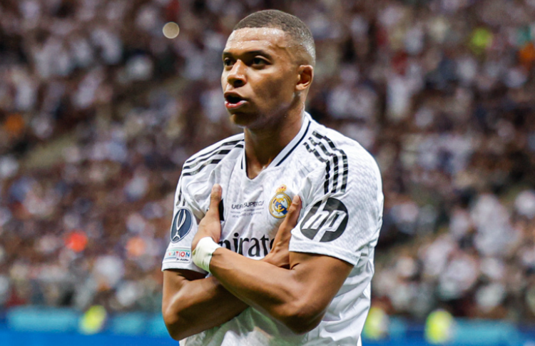 A început era Kylian Mbappe! Nota primită după ce a debutat cu gol la Real Madrid, în Supercupa Europei