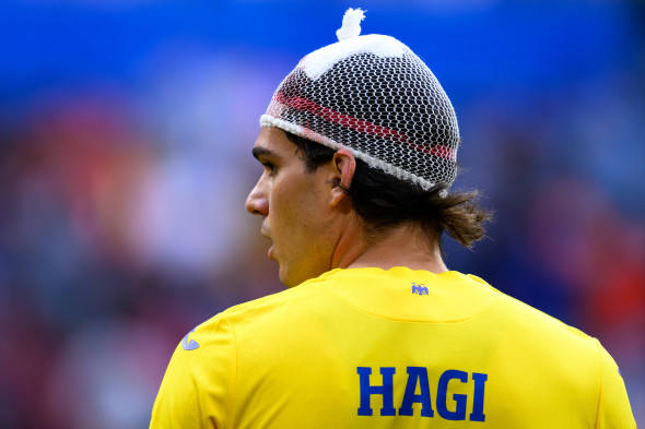 020724 Ianis Hagi of Romania looks on wearing a turban during the UEFA EURO, EM, Europameisterschaft,Fussb