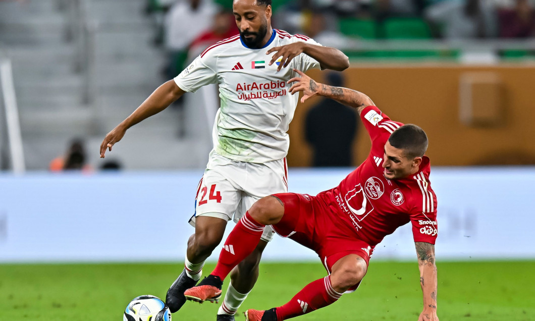 Al Arabi SC (QAT) v Sharjah FC (UAE) Qatar - UAE Super Cup Final, Doha - 12 Apr 2024