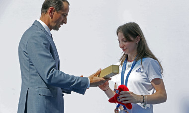 (SP)ROMANIA BUCHAREST GYMNASTICS OLYMPICS MEDAL