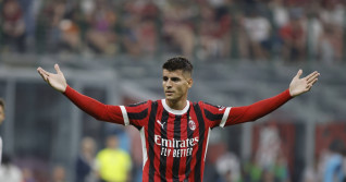 Alvaro Morata of AC Milan during the Italian Serie A, 2024 -2025, football match between AC Milan and Torino FC on 17 Au