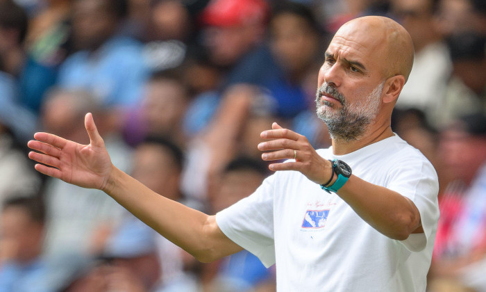 London, UK. 10th Aug, 2024 - Manchester City v Manchester United - Community Shield - Wembley Stadium. Manchester City Manager Pep Guardiola. Picture Credit: Mark Pain / Alamy Liv