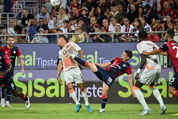 Razvan Marin of Cagliari Calcio during Cagliari Calcio vs AS Roma, Italian soccer Serie A match in Cagliari, Italy, Augu