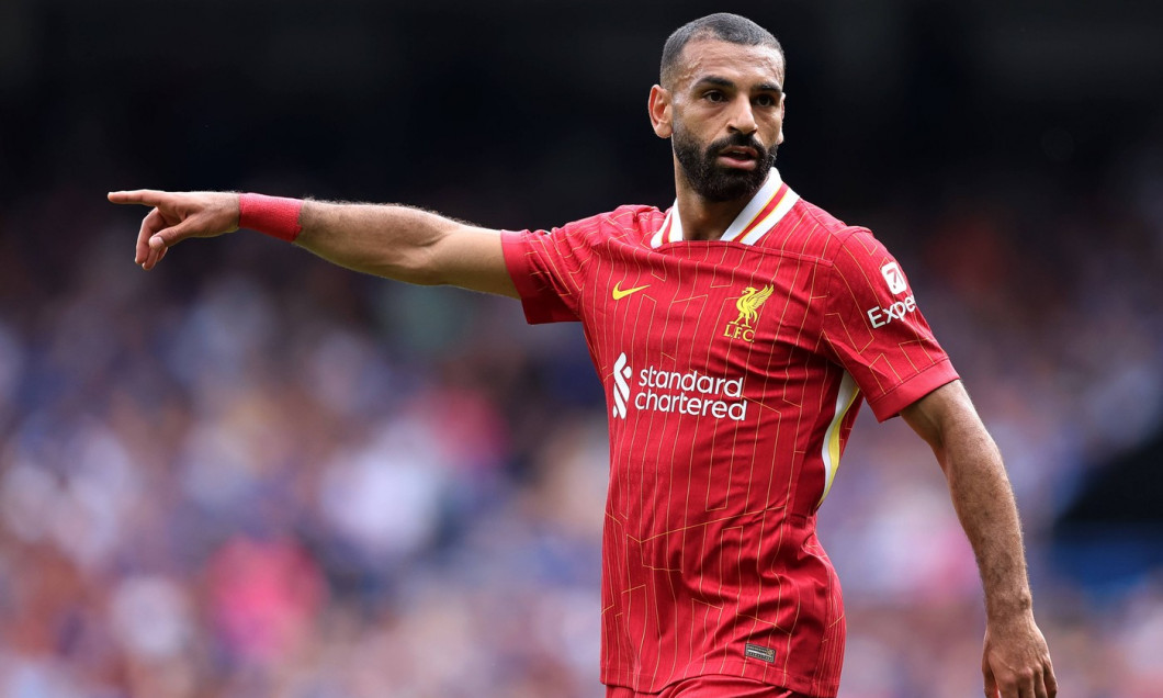 Ipswich, England, 17th August 2024. Liverpoolâ„˘s Mohamed Salah during the Premier League match at Portman Road, Ipswich.