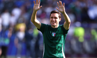 Switzerland - Italy Federico Chiesa of Italy during warm up before the UEFA EURO, EM, Europameisterschaft,Fussball 2024