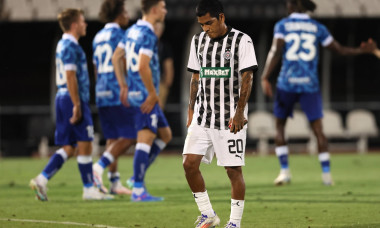 PARTIZAN vs GENT JOAO GRIMALDO football player of Partizan at the play-off match of the qualification of the UEFA League